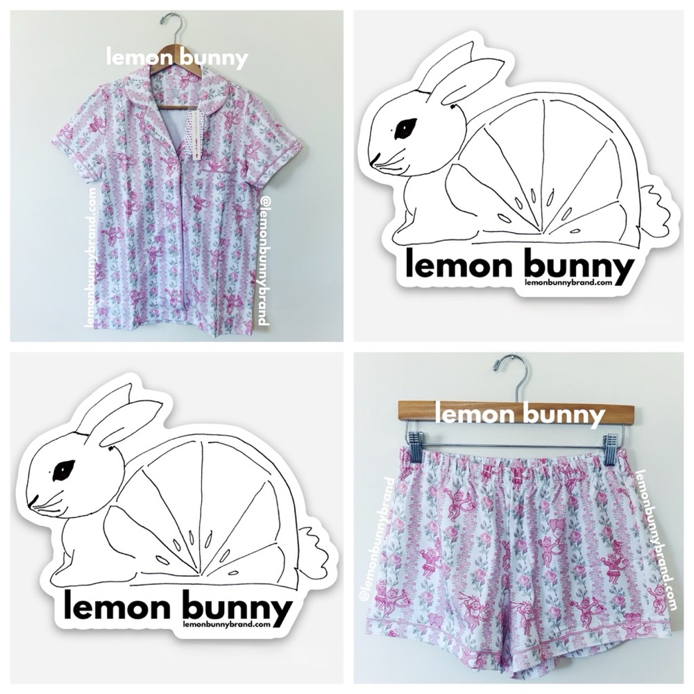 Roller Rabbit x LoveShackFancy Heirloom Monkey Polo Pajamas in Pale Pink Small
